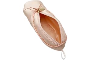 BELOWSYALER Borsa per Il Trucco delle Scarpette da Ballo Rosa Elegante Borsa per Cosmetici Custodia Perfetta per Gli Appassionati di Danza Classica e i Collezionisti di Articoli di cancelleria