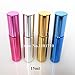 5starwarehouse® 15ml GLAM METALLIC Refillable Perfume Atomiser Atomizer Aftershave Travel Spray Bottle UK (Blue)