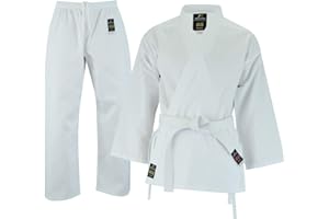 Malino Traje de karate uniforme de karate Gi para niños y adultos, cinturón libre de 6 onzas, perfecto para entrenamiento de competición de lucha