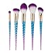 Makeup Brushes, Molie 5pcs Make Up Brush Set Professional Foundation Eyeshadow Brush Kit,Purple