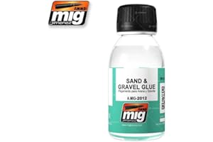MIG JIMENEZ Ammo MIG-2012 Colle auxiliaire pour Sable et Gravier, Multicolore