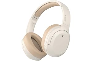 Edifier W820NB Plus Hybrid aktywne słuchawki z redukcją szumów – kodek LDAC – Hi-Res Audio Wireless & Wired – szybkie ładowanie – 49 godzin odtwarzania – słuchawki nauszne Bluetooth V5.2 – białe