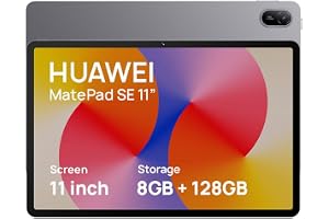 HUAWEI MatePad SE Tablet, 11-inch Eye Comfort Display, Large Capacity Battery, 8GB+128GB, Wifi, Nebula Grey - 2025 version
