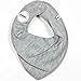 Pippi - Baby Girl's Triangular Scarf/Bib - Set of 4 - Grey