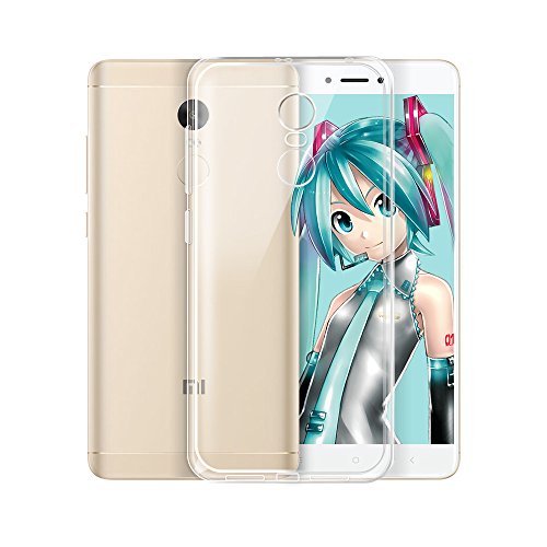 Funda Xiaomi Redmi Note 4X   Leathlux Trasparente Suave Silicona Carcasa Protector Bumper Tapa Claro Flexible TPU Gel Ultra Delgado Cubierta para Xiaomi Redmi Note 4X 5 5 Pulgada
