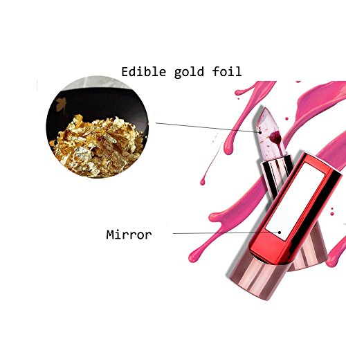 Lippenstift Richoose Lange haltbare Farbwechsel Feuchtigkeitsspendende Glanzblume Professionelle helle Surplus Lippen Kosmetik Mit einem schönen Spiegel für Mode Frauen - 7