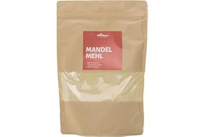 ‎RHEINNATUR RheinNatur Mandelmehl 500 g - Naturbelassenes Mehl aus blanchierten Mandelkernen - Vegan, Low carb - Zum Kochen & Backen