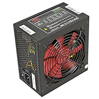 HKC® V-POWER 650 Watt ATX PC-Netzteil, Schutzschaltkreise: OPP, OCP, OVP, SCP, 20+4pin Stromversorgung, PFC, leise, 120mm FAN (V-650)
