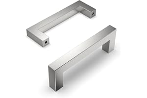 Amerdeco 10 pezzi Maniglie per Mobili da Cucina Nickel rotto Maniglie cucina Distanza fori 96 mm armadietti in acciaio inossidabile per mobili da cucina Decorazioni per la casa