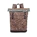 Produktbild Addora Canvas Rucksack Männer Frauen Vintage Casual Outdoor Reisetasche College Style Student Doppel Schultern Tasche,Brown-OneSize
