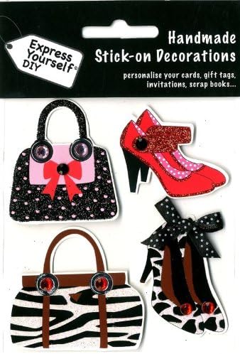 Express Yourself DIY, self adhesive, Animal Print Shoes &amp; Bag Topper - Ideal for Card Making, Scrapbooking, Papercrafts, Childrens Crafts etc