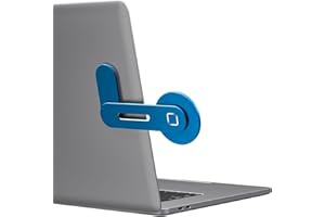 CloudValley - Supporto magnetico per computer portatile per iPhone 12, supporto laterale regolabile per monitor del telefono, sottile e portatile, pieghevole, colore: Blu