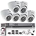 Produktbild HIKVISION CCTV-Kit DVR 8-Kanal 1080P & 6X Sony 2.4 MP CMOS TVI 1080P Full HD grau Dome CCTV-Kameras IR 20 m Nachtsicht Fernsicht P2P Sicherheitskamerasystem
