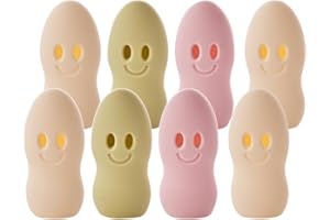 WHATUNEED Housse de Protection pour tête de Brosse à Dents de Voyage pour Enfants, Capuchon de Protection en Silicone pour Enfants, étui de Protection Anti-poussière pour Brosse à Dents (Lot de 8)