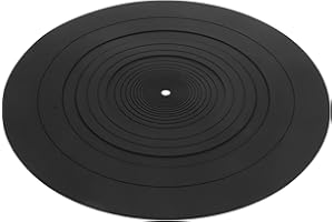 SUPVOX Silikon Plattentellerauflage FüR Plattenspieler - Antistatische Gummimatte Zur Reduzierung Von Vibrationen Und Kratzern 29.5 cm Durchmesser