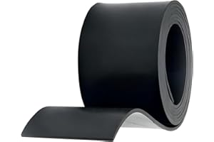 VARGORT pavimento gommato antivibranti gomma larghezza 10 cm x lunghezza 2m, spessore 5mm rotolo gomma antiscivolo per tappeto garage, tappeto caucho antivibrazioni, caucho per tavolo da lavoro