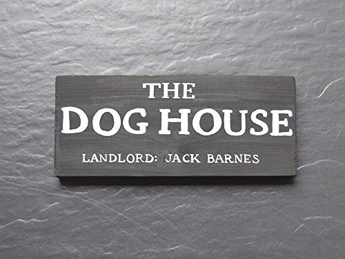 Personalised Wooden The Dog House Sign | Man Cave Sign | Man Shed | Garage | Gift | Plaque | Funny Gift