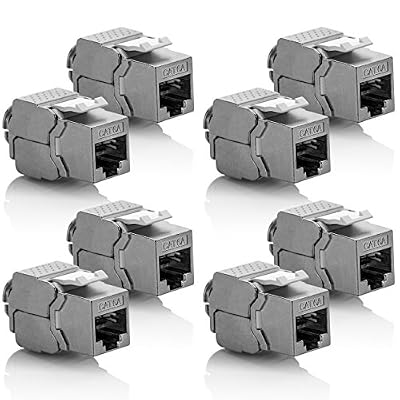 deleyCON Module Keystone cat 6 A Jack Lot de 8 Silber