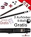 Produktbild Partnerangebot: Billard-Queues Black Death und Tycoon TC-3 blau, 2-tlg. mit Köcher Laperti 2/2 PVC schwarz mit Zubehör + WINNERS Handpads + 2 Aufkleber 8-Ball GRATIS