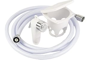 GATE 14 GATE14® Kit de Douche pour Bateaux et Camping-Cars avec pommeau de Douche à Levier Container Ovale de 4 m