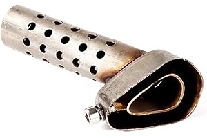 SURAKEY Universal Motorrad Auspuff Schalldämpfer,Motorrad Schalldämpfer Auspuffrohr,Motorrad Auspuff DB Killer Edelstahl Motorrad Auspuffrohr Reduziert effektiv Geräusche für Street Bike Motorrad Roller