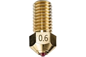DUROZZLE Ugello rubino 0,6 mm per stampante 3D AnkerMake M5/M5C, temprato e resistente all'abrasione (M5/M5C, 0,6 mm)