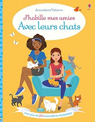 Usborne J'habille mes amies Avec leurs chats - Autocollants Usborne