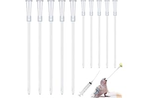 XURJUMI Lot de 10 Bébé Oiseau D' Alimentation Tortue, Seringue pour Alimentation de Tortue, Colombe, Tubes pour Médicaments Liquides, Convient aux Pivoines, Perruches, Hamsters et Petits Animaux