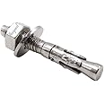Horiznext 1/4" x 1-3/4" inch Stainless Steel Standard Strong Wedge Anchor, Fasteners for Concrete (4 pcs)