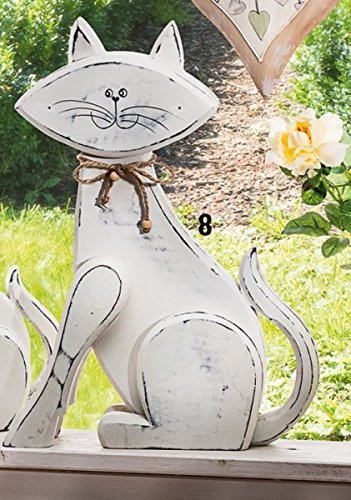 Preisvergleich Produktbild KATZE SITZEND 40X30X6 CREME 63583