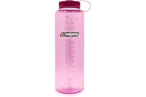 Nalgene Sustain Butelka na wodę z tritanu bez BPA wykonana z materiału pochodzącego z 50% odpadów z tworzywa sztucznego, 1,360 g, szeroki otwór