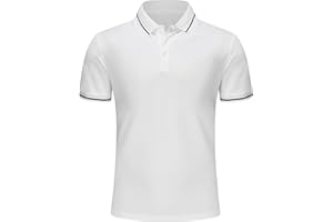 Djtnzdm Polo Homme Noir Manches Courtes Respirant Travail Polo Basic Confortable Casual Eté Fonctionnel Golf Tennis T-Shirt