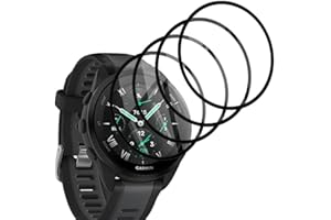 PawHoly 4 Stück für Schutzfolie Garmin Forerunner 165 43mm Panzerglas，Dünne Weiche TPU Folie für Panzerfolie Garmin Forerunner 165 43mm Displayschutz ，3D-Volle Bedeckung Blasenfreie Schutzglas