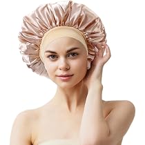 Satin-Schlafhaube Doppellagig – Mit Elastischem Band, Weich, Für Krausfreies Haar