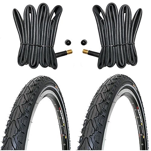 2 x Fahrradreifen Kenda 28 Zoll 28x1.60 42-622 700x40C mit Reflexstreifen inklusive 2 x 28" Schlauch mit Dunlopventil OPS