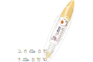 DUBBULON Penna Decorativa Pressione - Penna Per Correzione Decorativa | Penna Con Stampa Di Simpatici Animali | Penne Decorative Per Scrapbooking | Penna Per Nastro Correttore Decorativo Animals Press Type