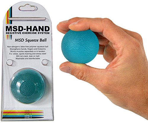 Msd-Europe PALLINA MANO BLU FORTE riabilitazione stress SQUEEZE