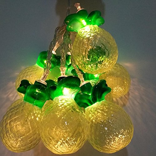Preisvergleich Produktbild Lichterkette FLOVEME Batteriebetriebene Weihnachtliche mit 10 Stück LED Lichterkette Warmweiß - Ananas für Party Deko, Garten Deko, Weihnachten, Hotel, Fest Deko, Geburtstag, Hockzeit