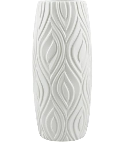 Vaso per erba delle pampa, vaso in ceramica bianco opaco per fiori secchi, vaso decorativo moderno in stile nordico per soggiorno, camera da letto