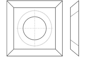 Forézienne - 10 plaquettes amovibles/araseurs carbure 4 coupes 14 x 14 x 2.0 mm HC05 - MFLS - PLAQ0068