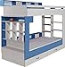 Produktbild Funktionsbett / Kinderbett "Felipe" 14, Blau / Weiß - Liegefläche: 90 x 200 cm