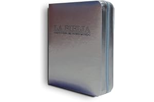 ANVAL Custodia per Bibbia - Nuova Edizione Traduzione del Nuovo Mondo - 3 misure - con cerniera (Spagnolo, Medio)