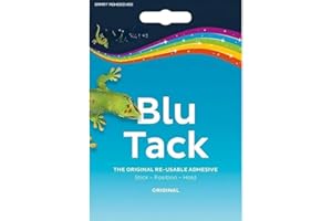 BUUT B® Bostik Blu Tack Original Reusable Adhesive Sticks, Putty Handy Size Multipurpose Reusable Adhesive, Safe Craft Art Clean Handy.