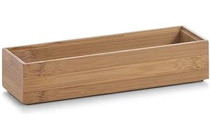 Zeller Present 13331 Boîte de Rangement en Bambou 23 x 7,5 x 5 cm