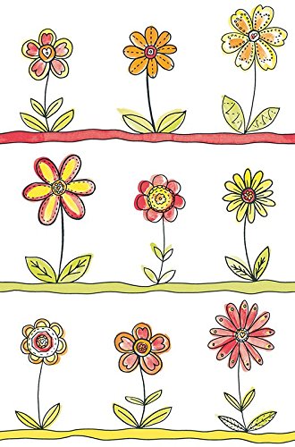 Livingwalls selbstklebendes Panel pop.up Panel 2,50 m x 0,35 m bunt orange weiss 942322