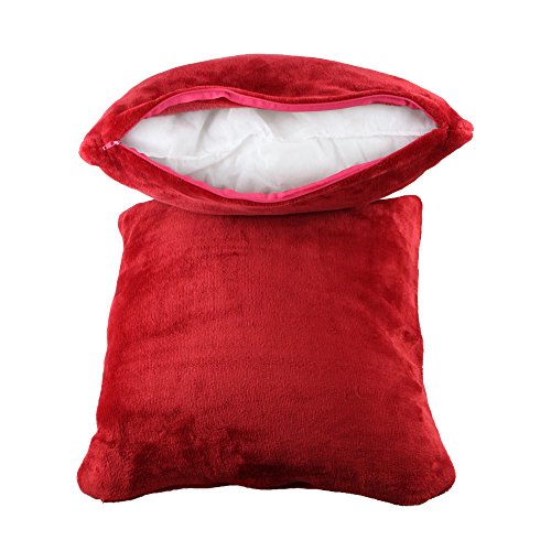 Gözze Kissenbezug 2er-Set, Cashmere-Feeling, 50 x 50 cm, Rot, 40132-37-A2 - 5