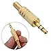 Produktbild PhilMat 3.5mm Audio Stereo Klinkenstecker Stecker Adapter Ersatz Gold überzogen