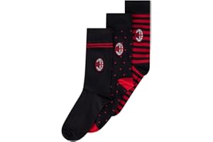 AC Milan Calze per Adulti, Bambini e Ragazzi, Calzini Medi e Lunghi, Prodotto Ufficiale, Tanti Colori e Taglie Disponibili
