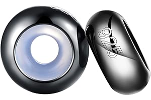 LOVANS Spacer Stopper Lot de 2-10 Breloques en Argent Sterling 925 avec Perles en Caoutchouc Stoppeur Charms Pour Bracelets Européens à Faire soi-même