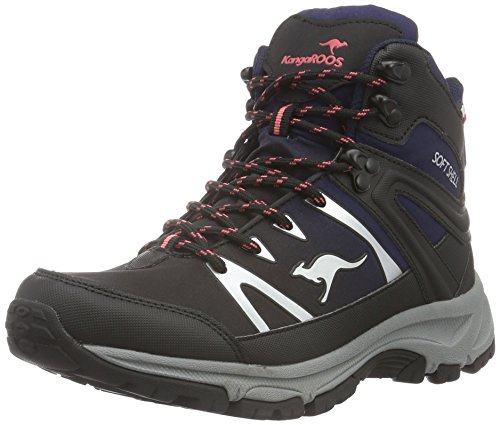 Kangaroos Womens Nangat Ankle Boots Blue Blau Navy Salmon 466